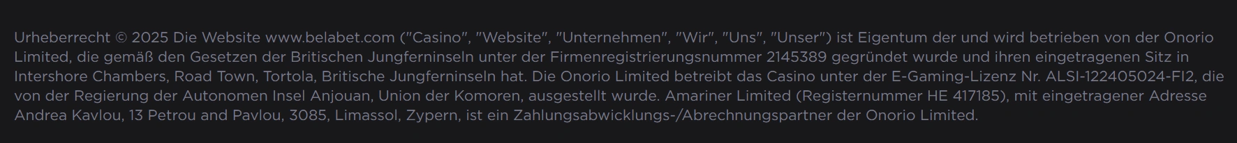 Belabet Casino Sicherheit