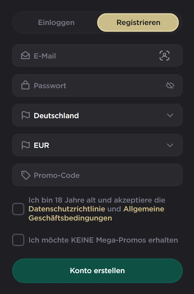 Belabet Registrierung